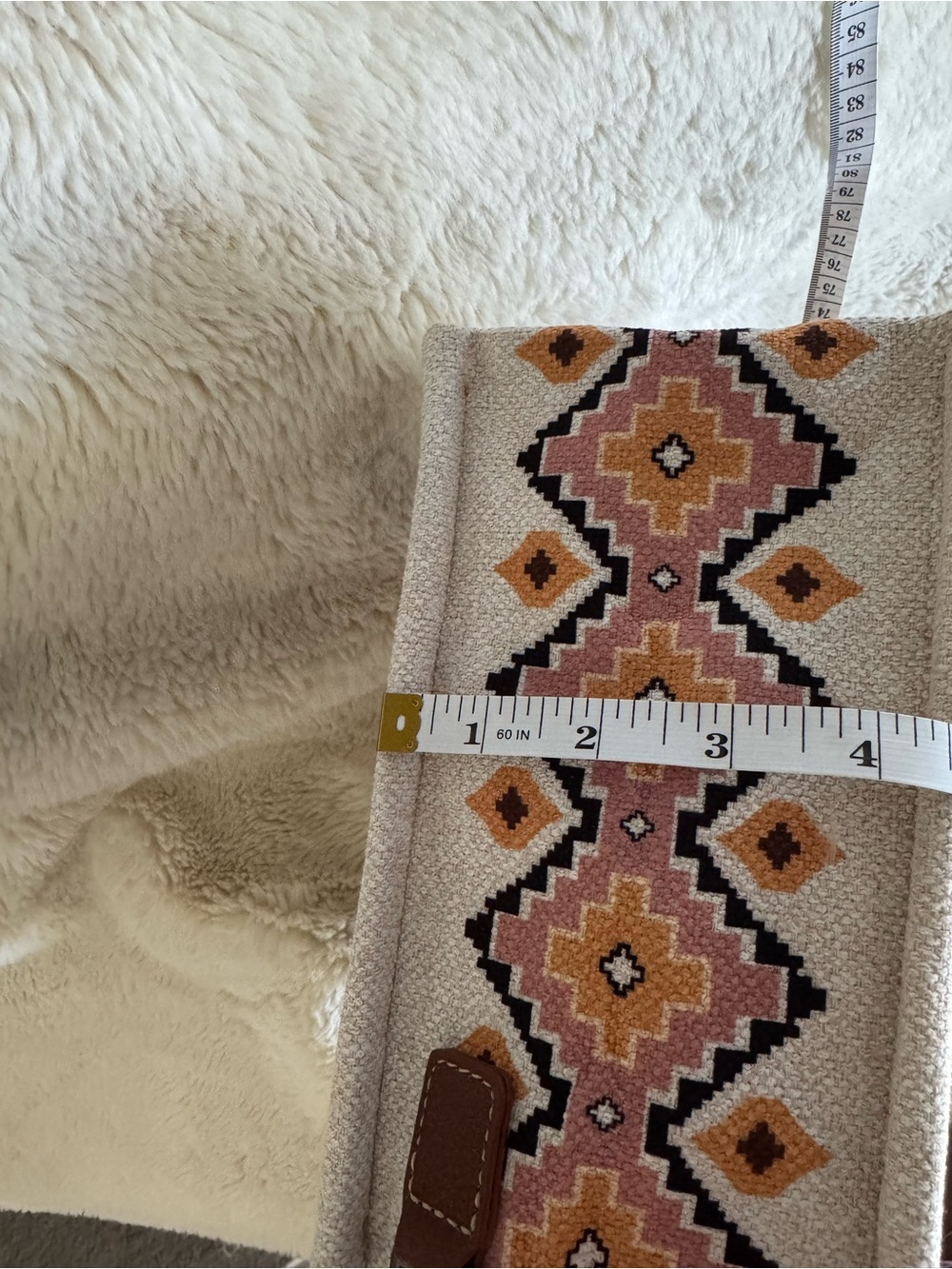 NWT Wrangler Brown & Cream Embroidered Tote Bag - Picture 6 of 6